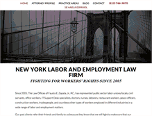 Tablet Screenshot of laboremploymentlawfirm.com